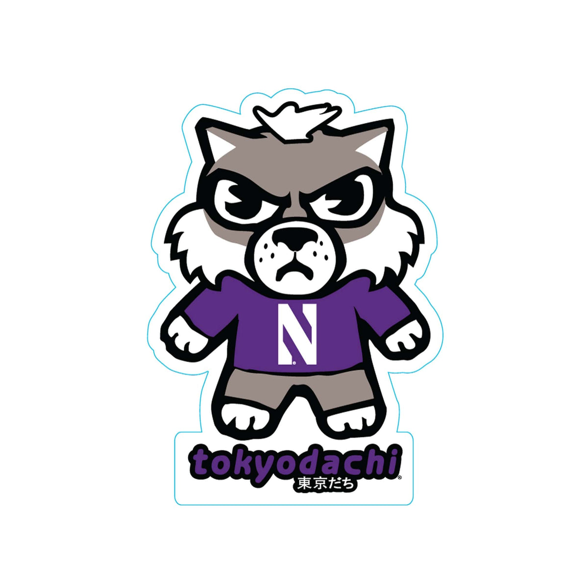 Northwestern University Wildcats Tokyodachi Lapel Pin