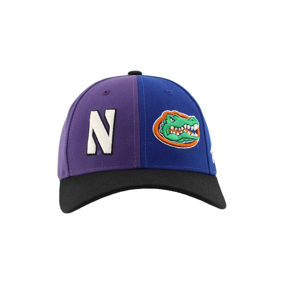 Northwestern University Wildcats House Divided Hat with Florida Gators
