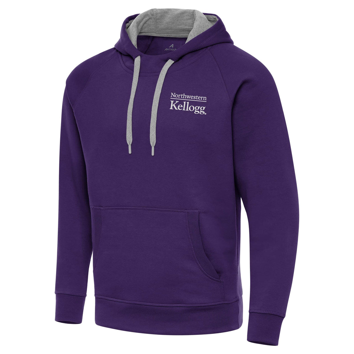 Northwestern I Kellogg Antigua Men's Victory Purple Pullover Hood