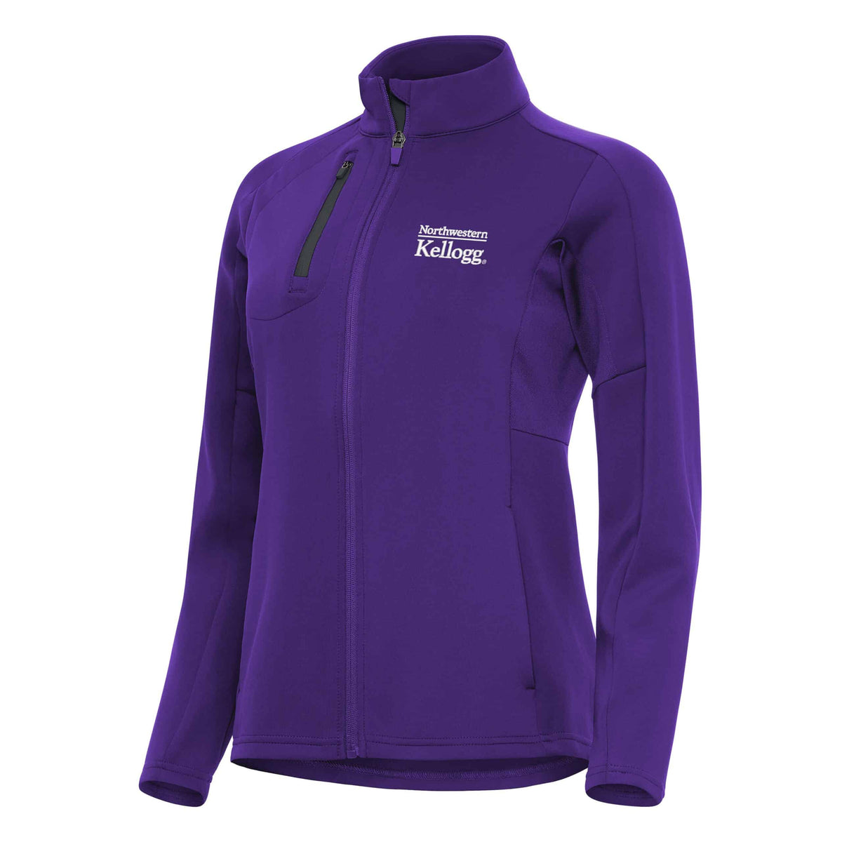 Northwestern I Kellogg Women's Antigua Generation Full Zip Jacket in Purple-2
