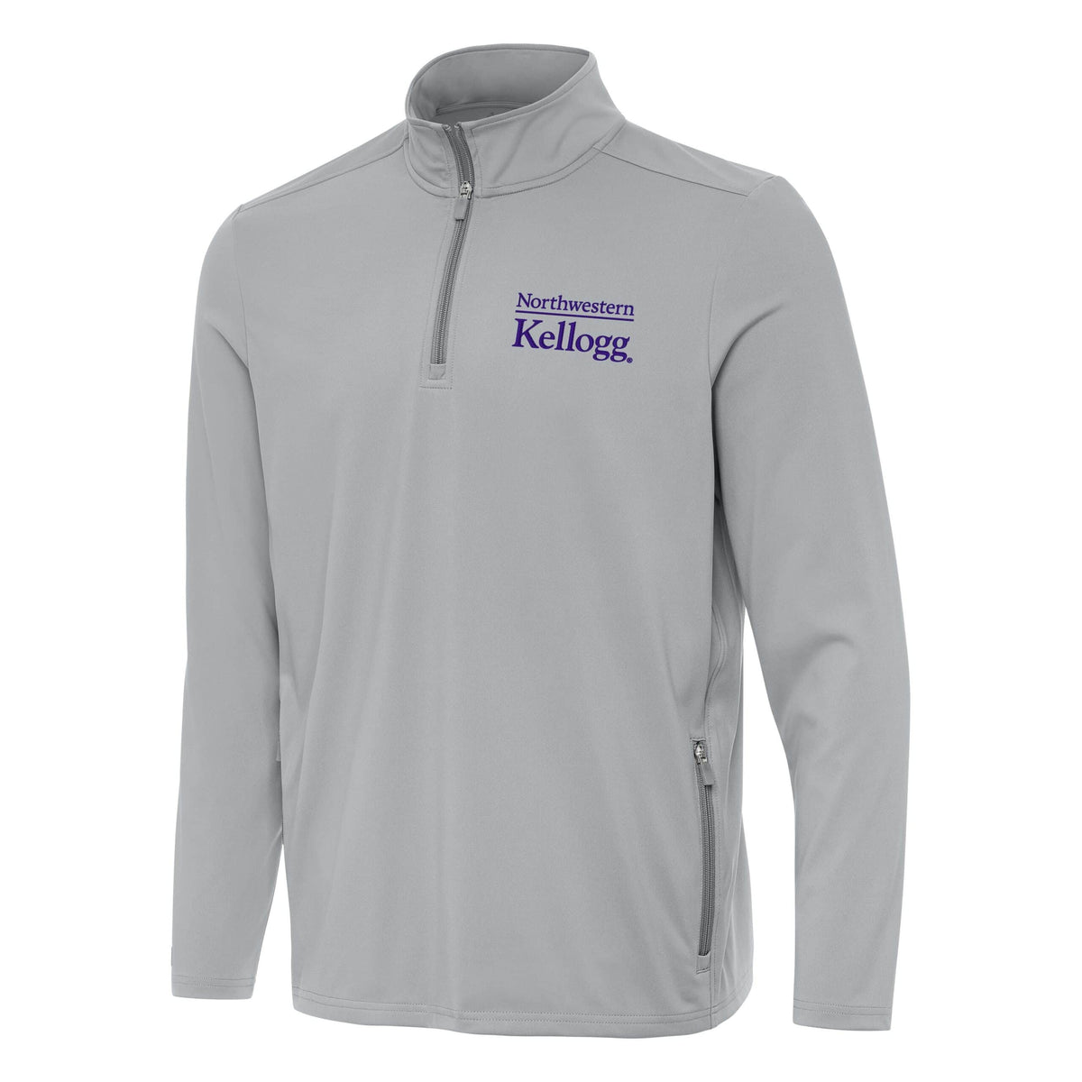 Northwestern I Kellogg Men's Antigua Skyscraper Perilous 1/4 Zip Pullover -2
