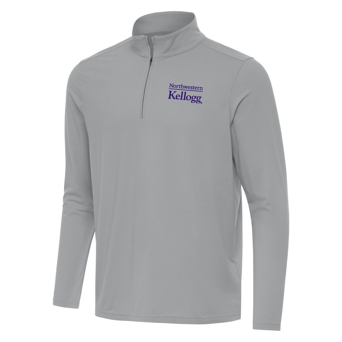 Northwestern I Kellogg Men's Antigua Skyscraper Intent 1/4 Zip Pullover -2