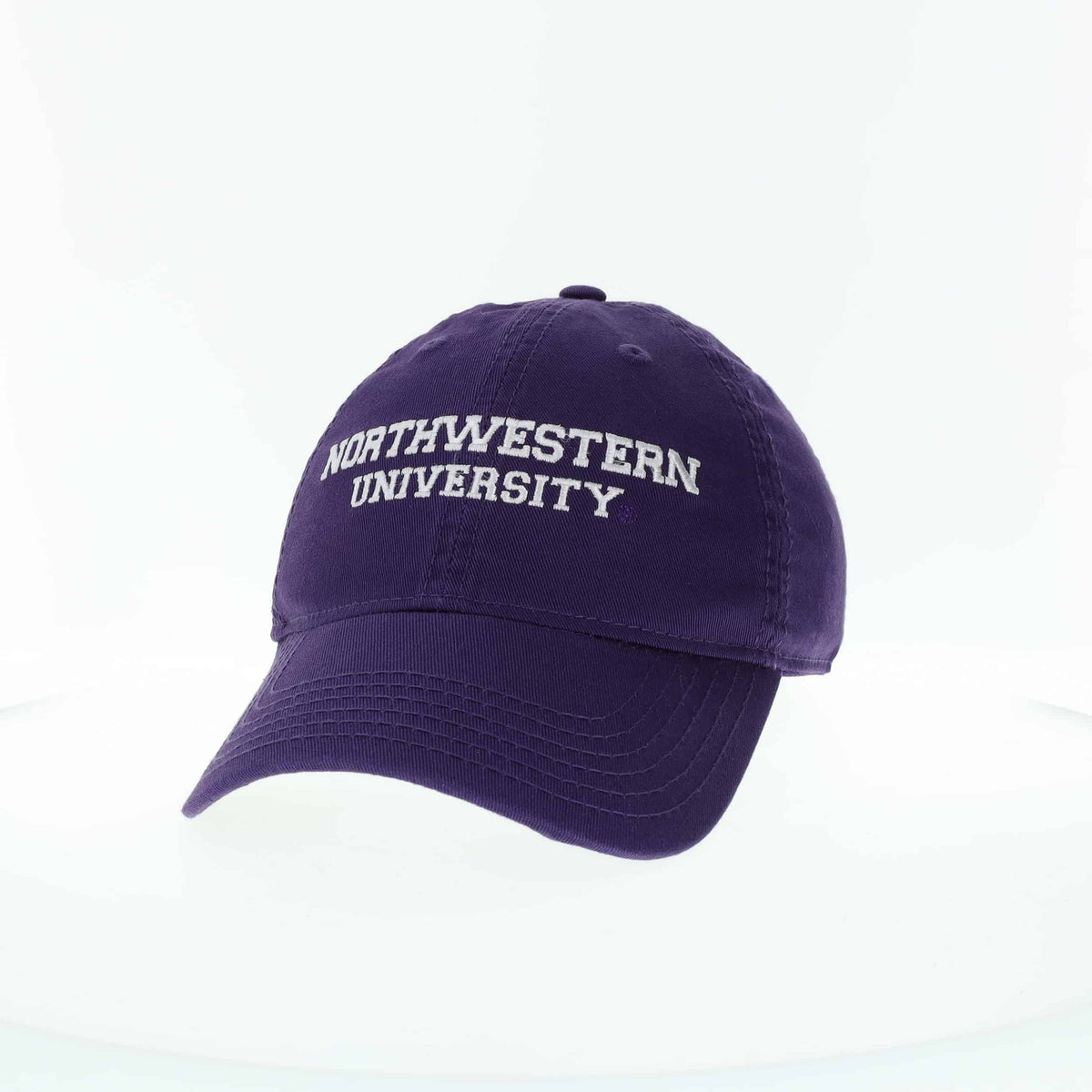 Northwestern University Wildcats Legacy Unconstructed Adjustable Purple Hat with Straight Northwestern University Design