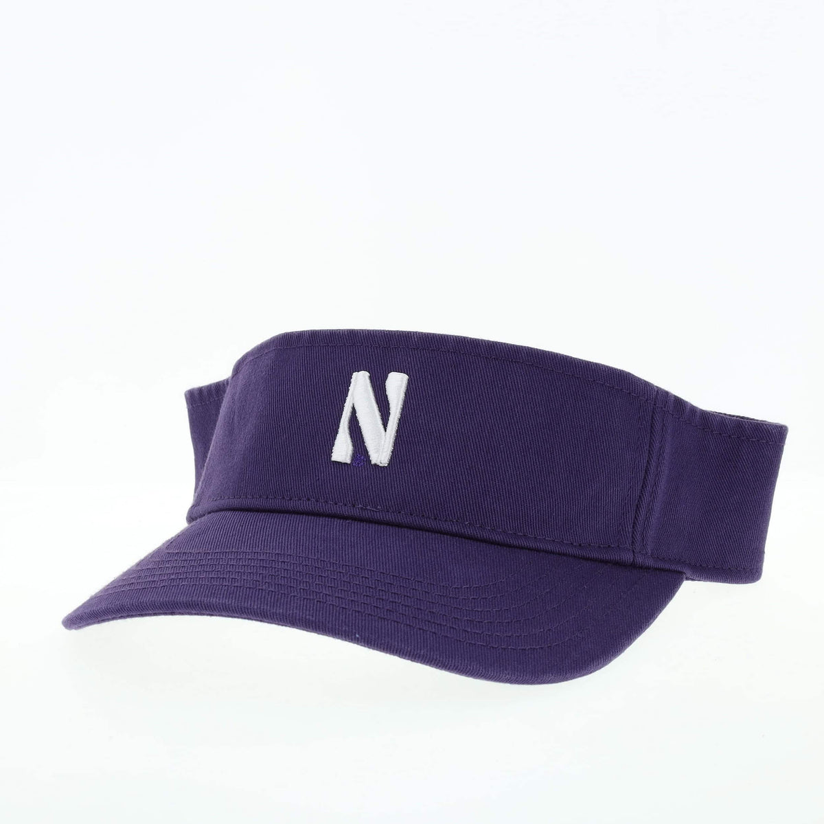 Northwestern University Wildcats Purple Visor with Stylized N Design