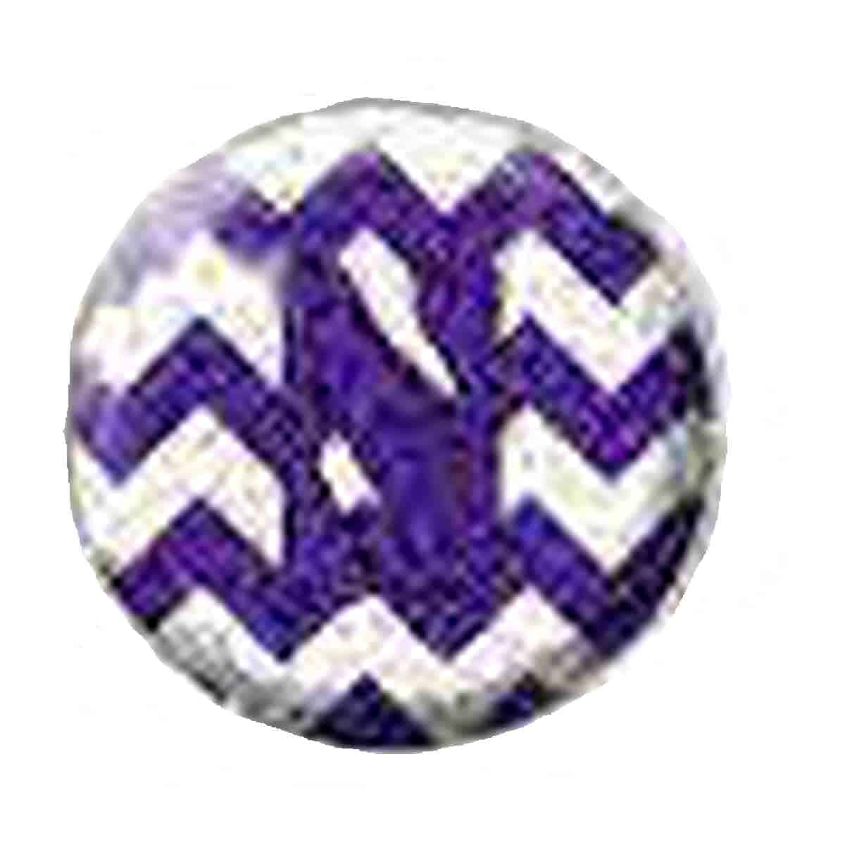 Northwestern University Wildcats 1.35" White Dome Fridge Magnet with Purple Wave Stylized N Design
