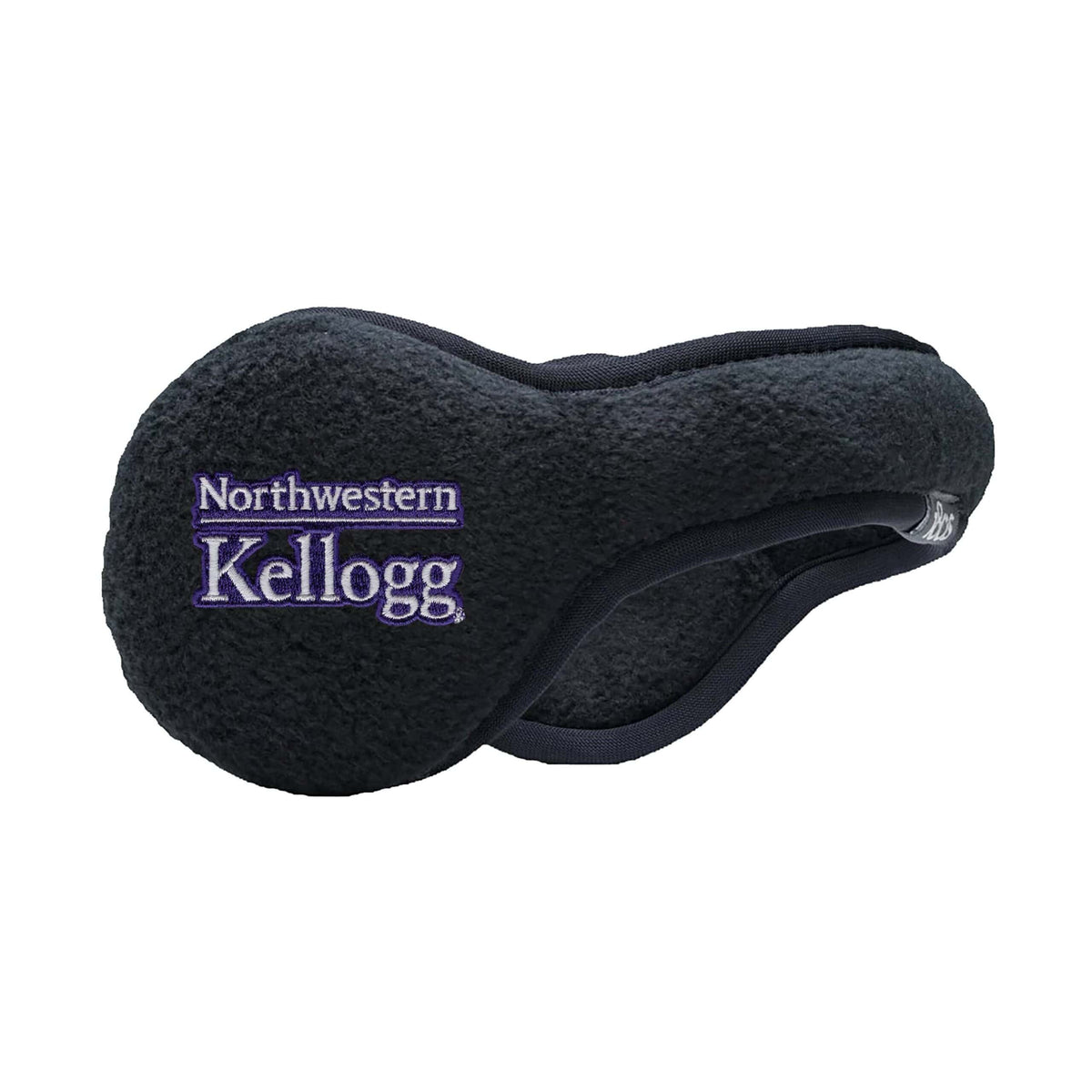 Northwestern I Kellogg Tec Fleece Black PrimaLoft Gold Insulated Ear Bands