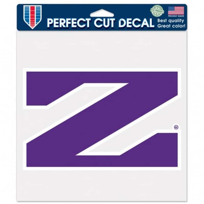 Northwestern Wildcats Perfect Cut Color Decal 8" x 8" with Stylized N Design