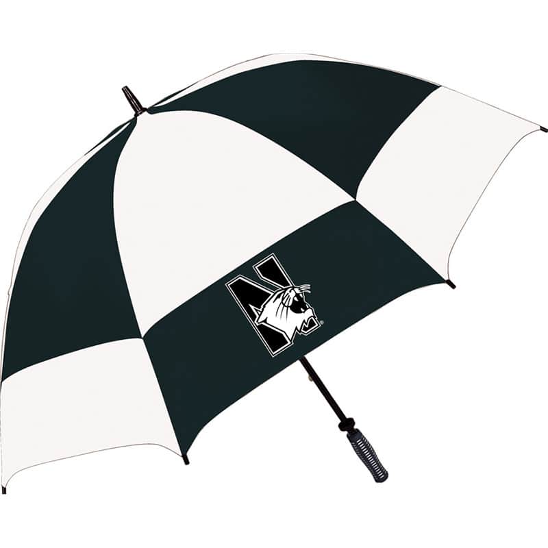 Northwestern University Wildcats 68" Supersized Checkerboard Vented Golf Umbrella -2