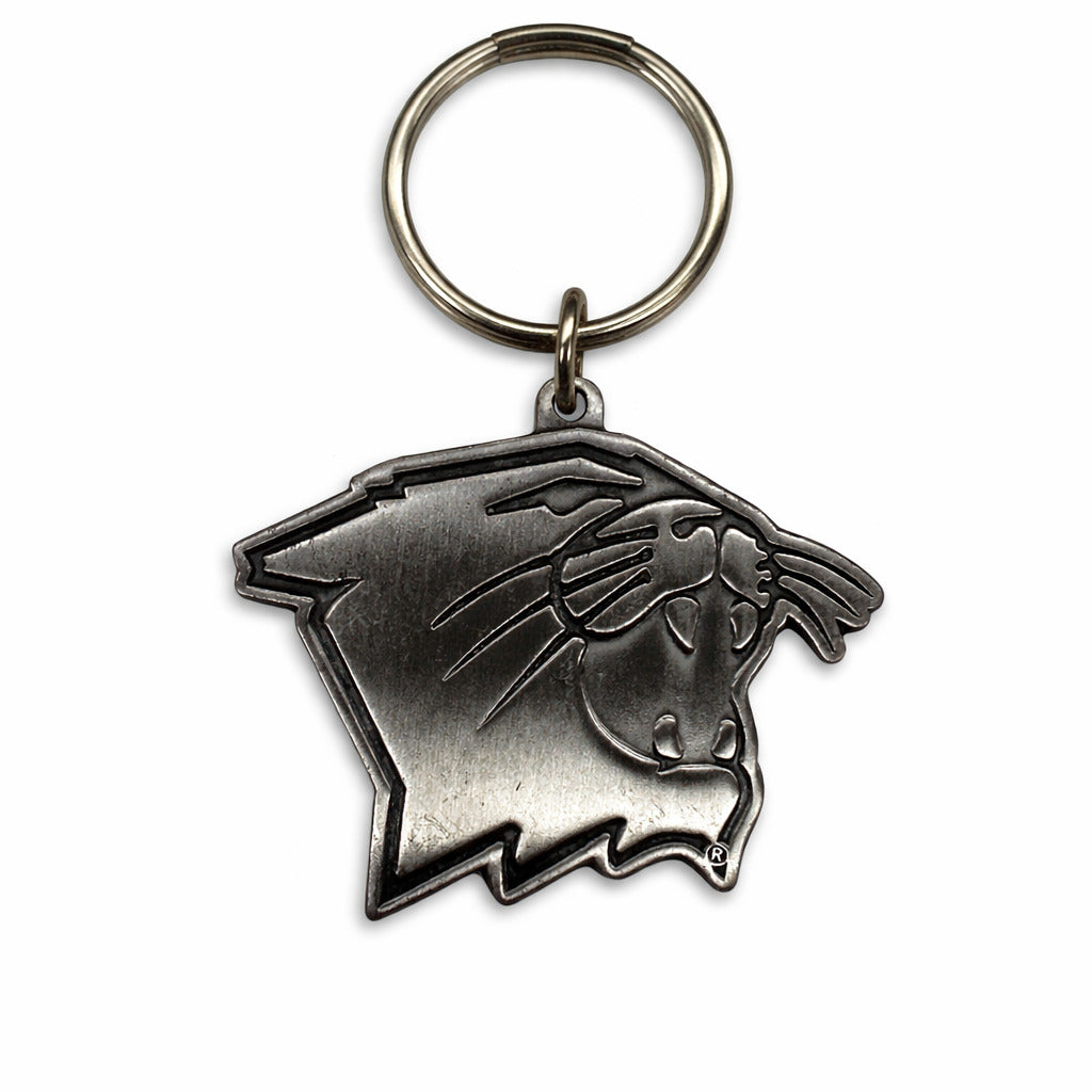 Northwestern University Wildcats Cat's Head Pewter Key Chain