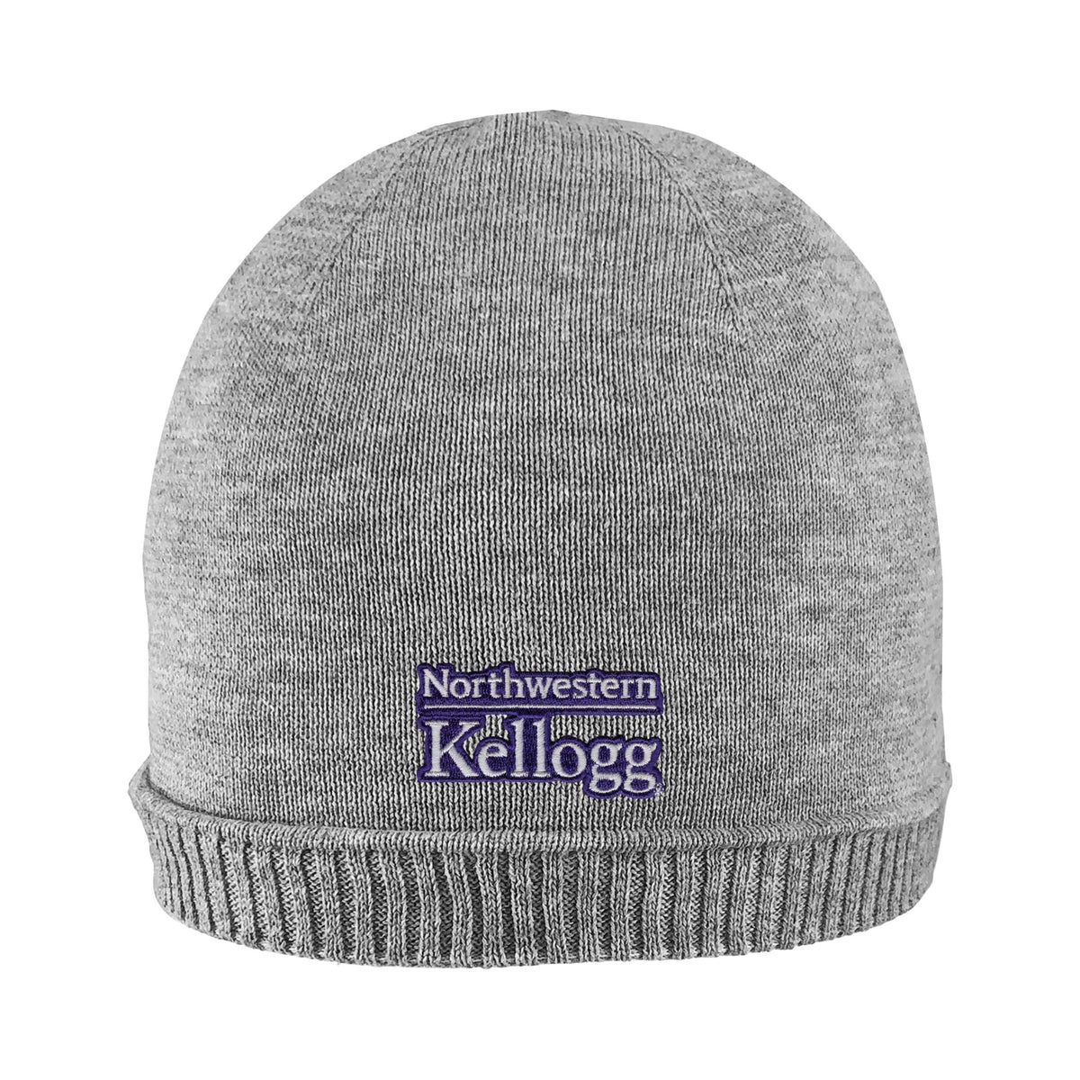 Northwestern I Kellogg Zeus Light Heather Cotton Beanie Hat