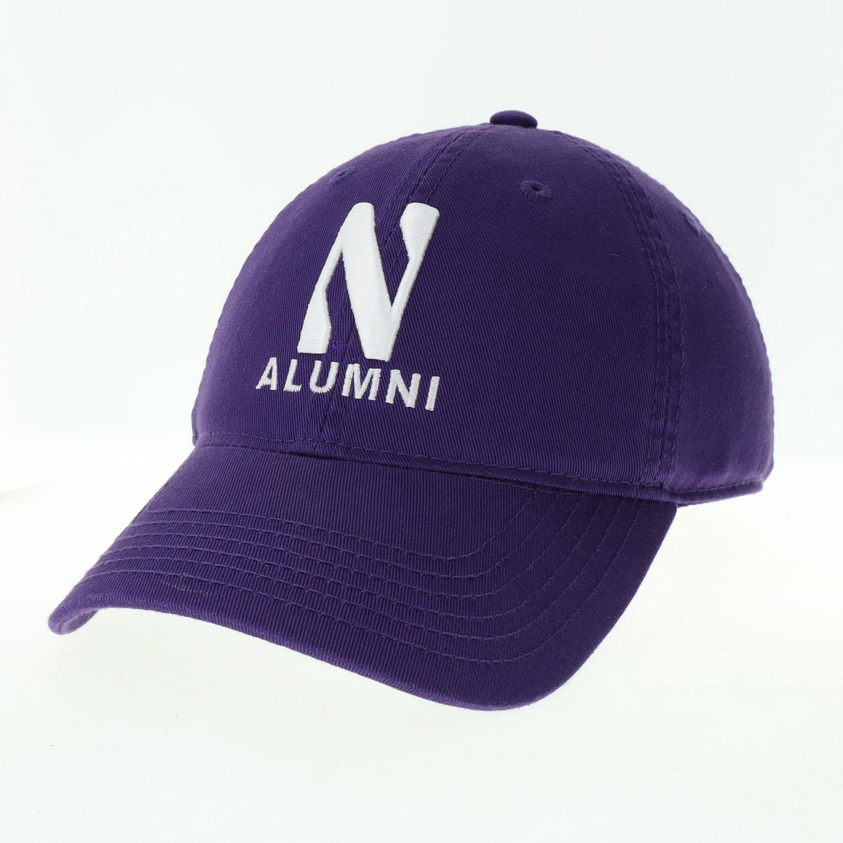 Northwestern University Wildcats Unconstructed Purple Cotton Twill Hat with N & Alumni Design