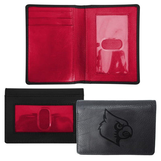 Northwestern University Wildcats Black/Purple Color Block Leather ID Wallet
