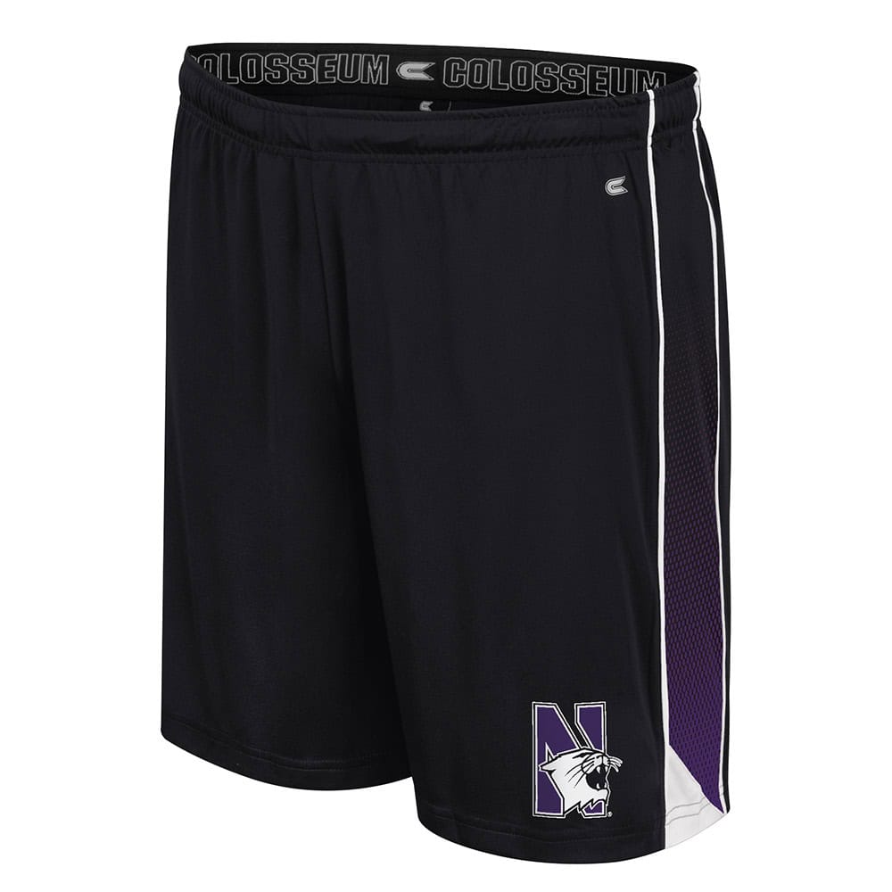 Northwestern University Wildcats Colosseum Men's Online Black Shorts