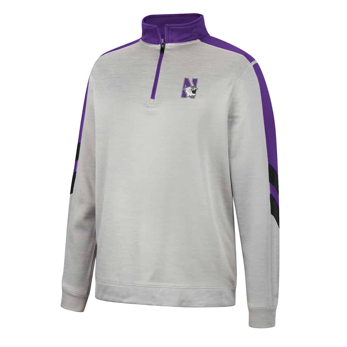 Northwestern University Wildcats Colosseum Men's Bushwood 1/4 Zip Fleece