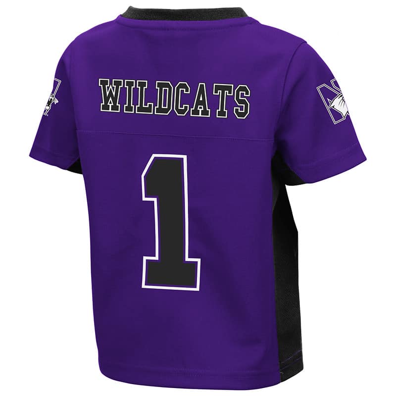 Northwestern University Wildcats Colosseum Toddler Purple Max Power Football Jersey -Back