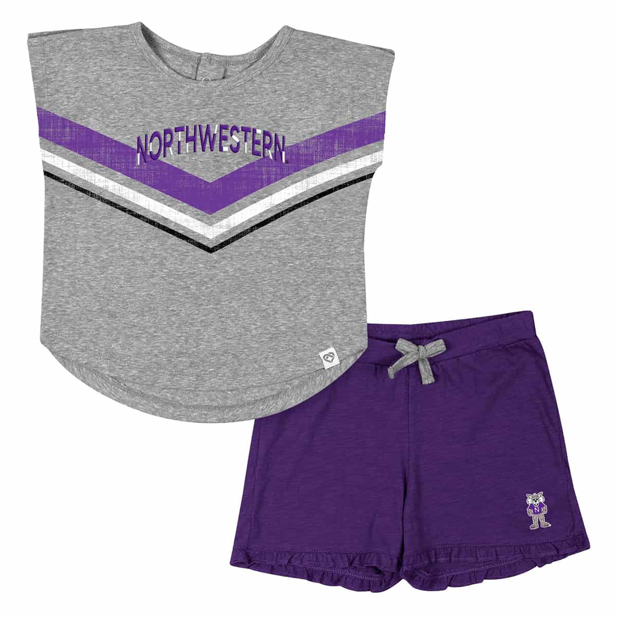 Northwestern University Wildcats Colosseum Infant Girls Snowball Set