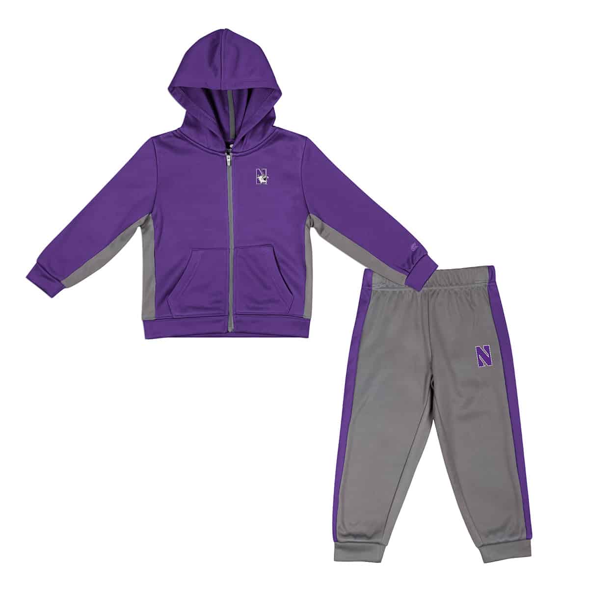 Northwestern University Wildcats Colosseum Toddler Boys Mount Crumpit Fleece Set
