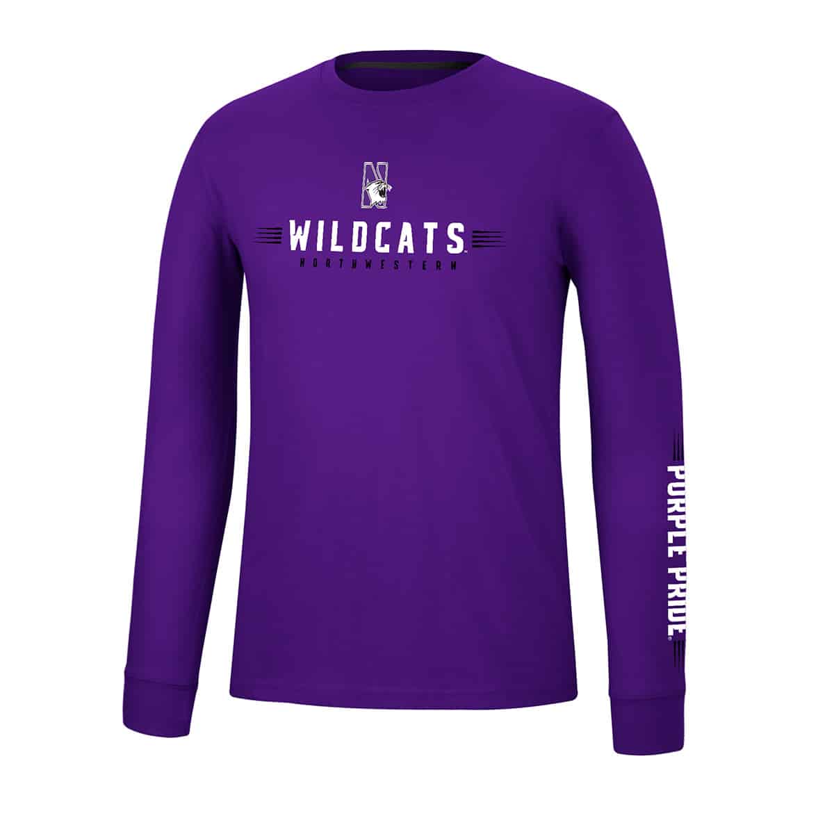 Northwestern University Wildcats Colosseum Men's Spackler L/S Tee