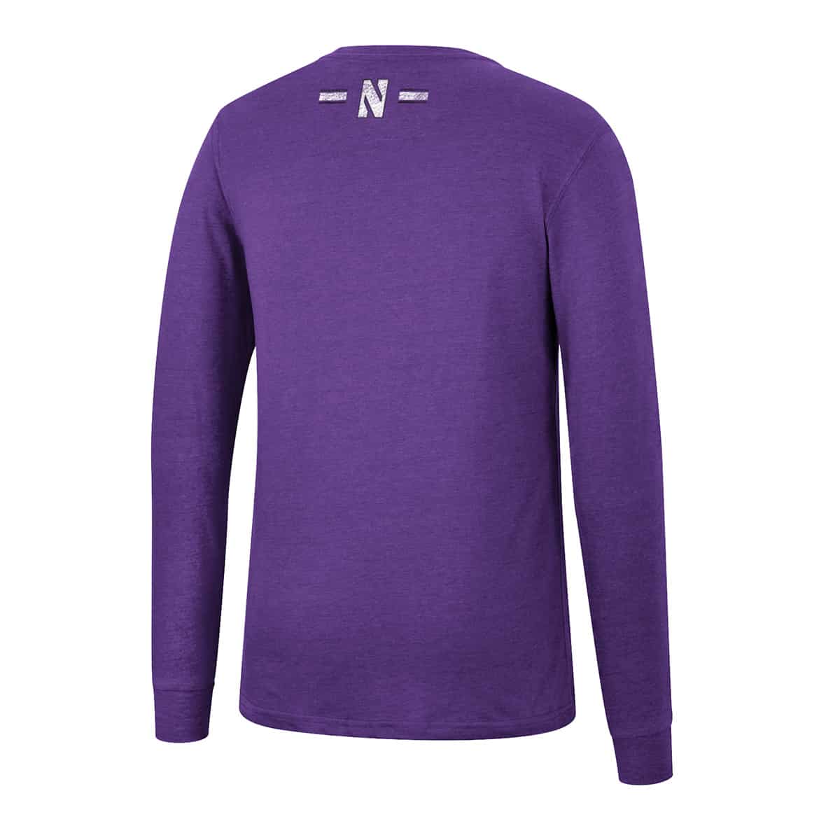 Northwestern University Wildcats Colosseum Men's Webb L/S Tee - Back Side