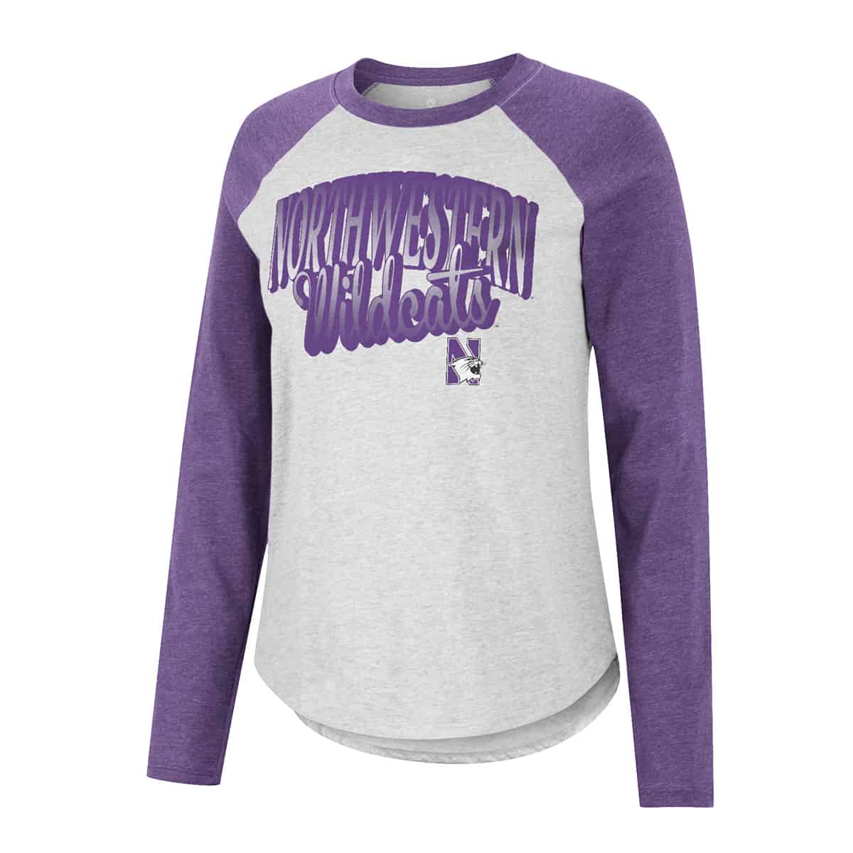 Northwestern University Wildcats Colosseum Ladies Carol L/S Tee