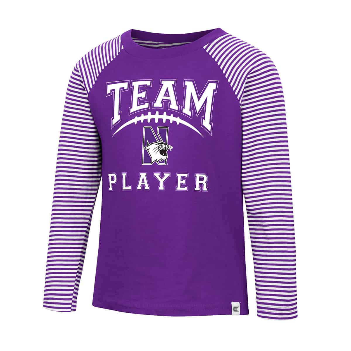 Northwestern University Wildcats Colosseum Toddler Boys Pampoogas L/S Raglan