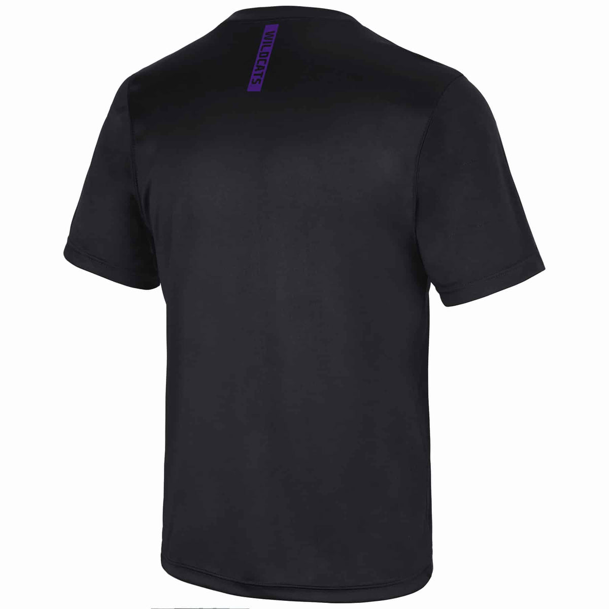 Northwestern University Wildcats Colosseum Men's Black Mosbius S/S Tee Backside