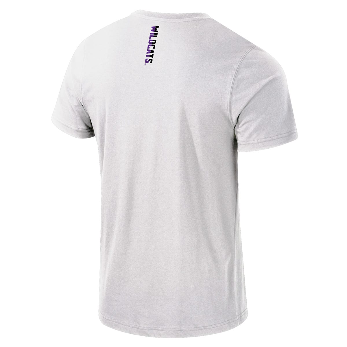 Northwestern University Wildcats Colosseum Men's Russ White S/S Active Blend Tee -Back