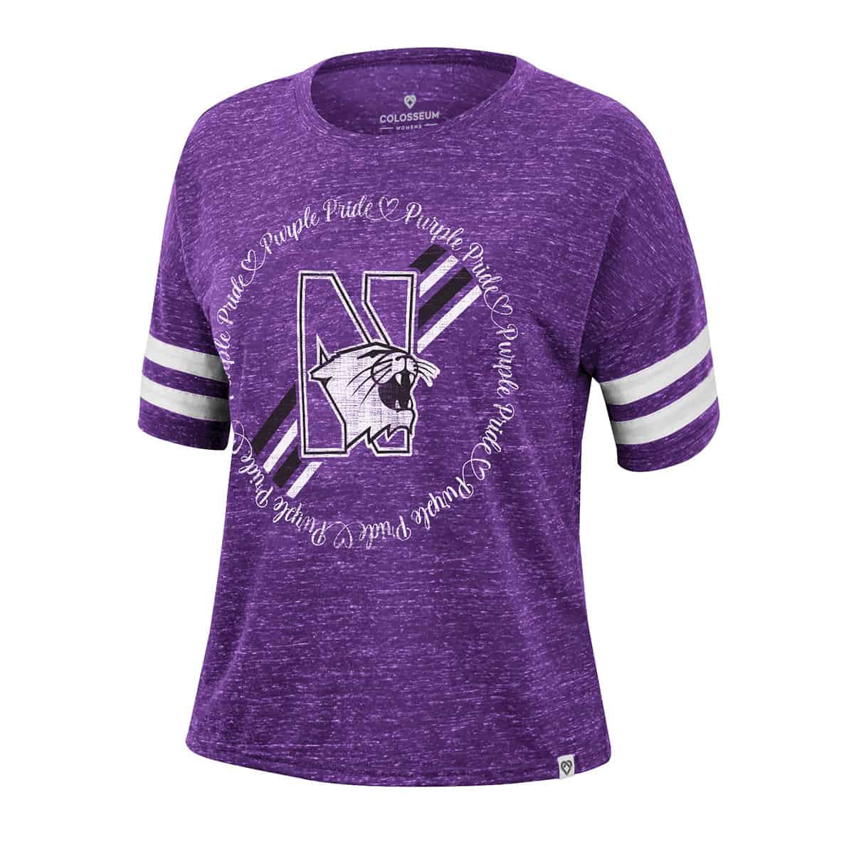 Northwestern University Wildcats Colosseum Ladies That's All? S/S Tee