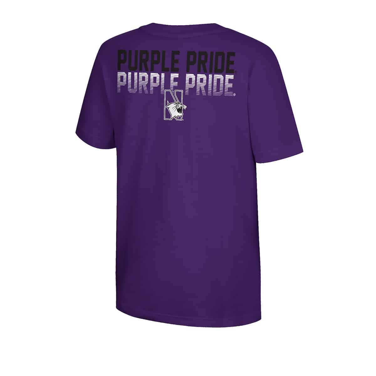 Northwestern University Wildcats Colosseum Youth Boys Newfoundland S/S Tee - Back Side