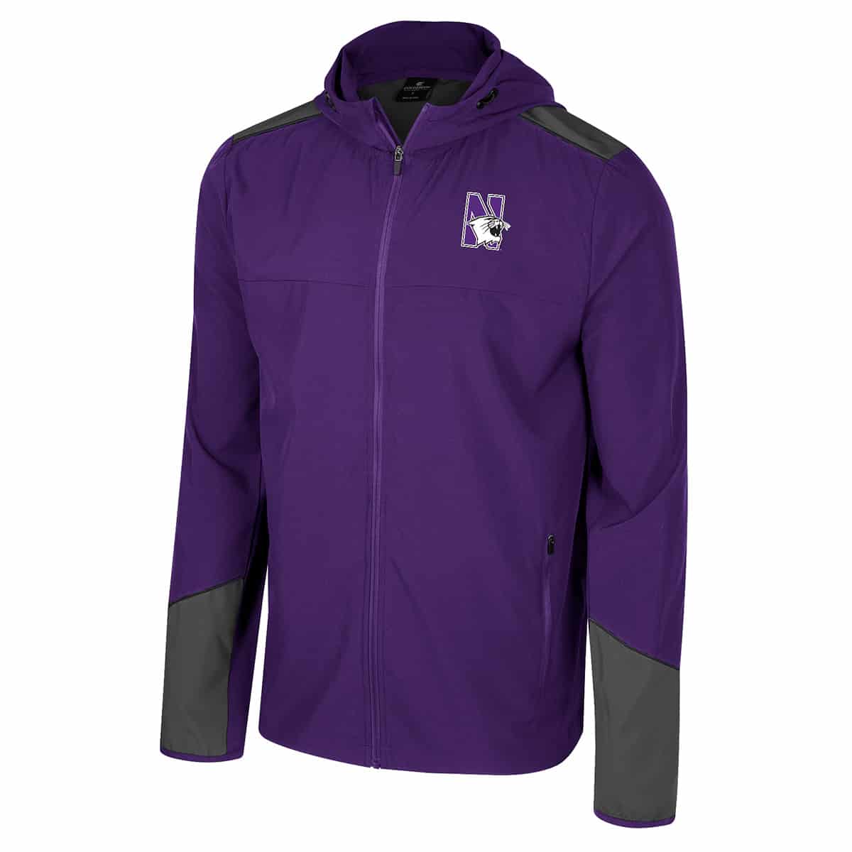 Northwestern University Wildcats Colosseum Men's Vito Full Zip Hooded Jacket