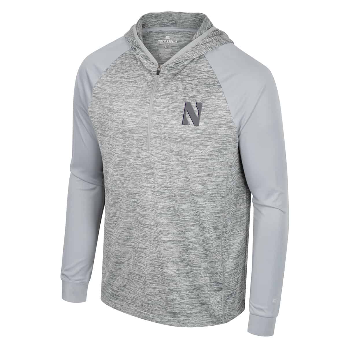 Northwestern University Wildcats Colosseum Men's Cybernetic 1/4 Zip Hooded Windshirt