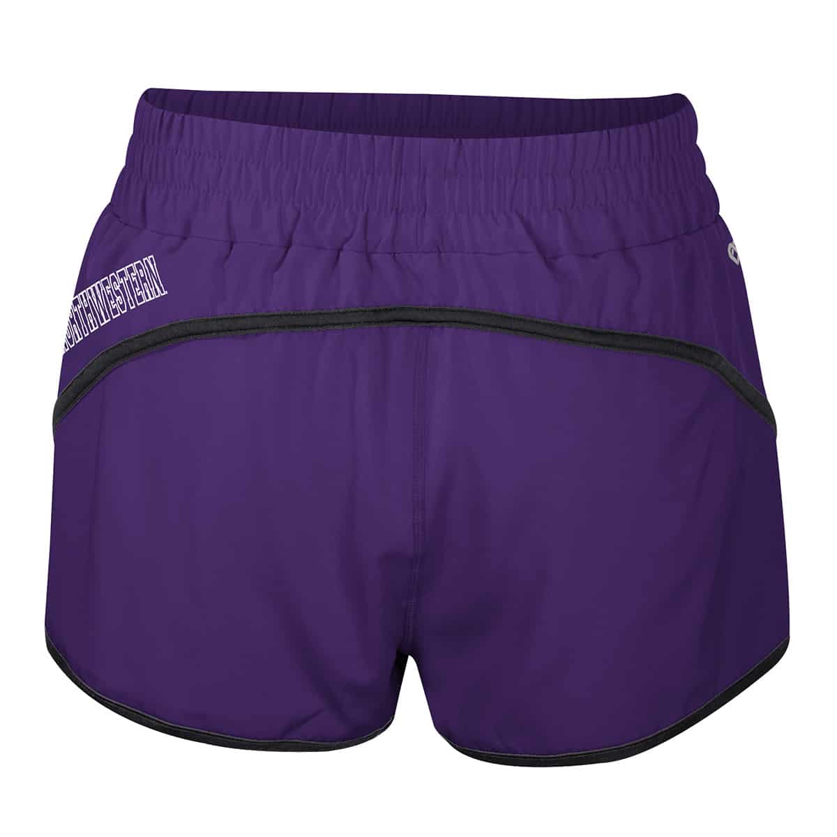 Northwestern University Wildcats Colosseum Women's Marina Woven Purple Shorts-Back