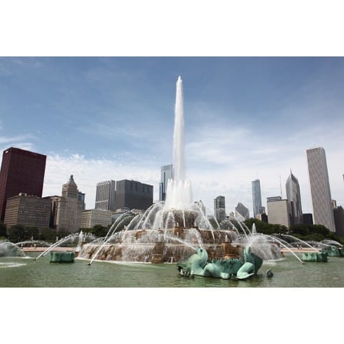 Chicago Postcard: Buckingham Fountain in Grant Park CPC0061