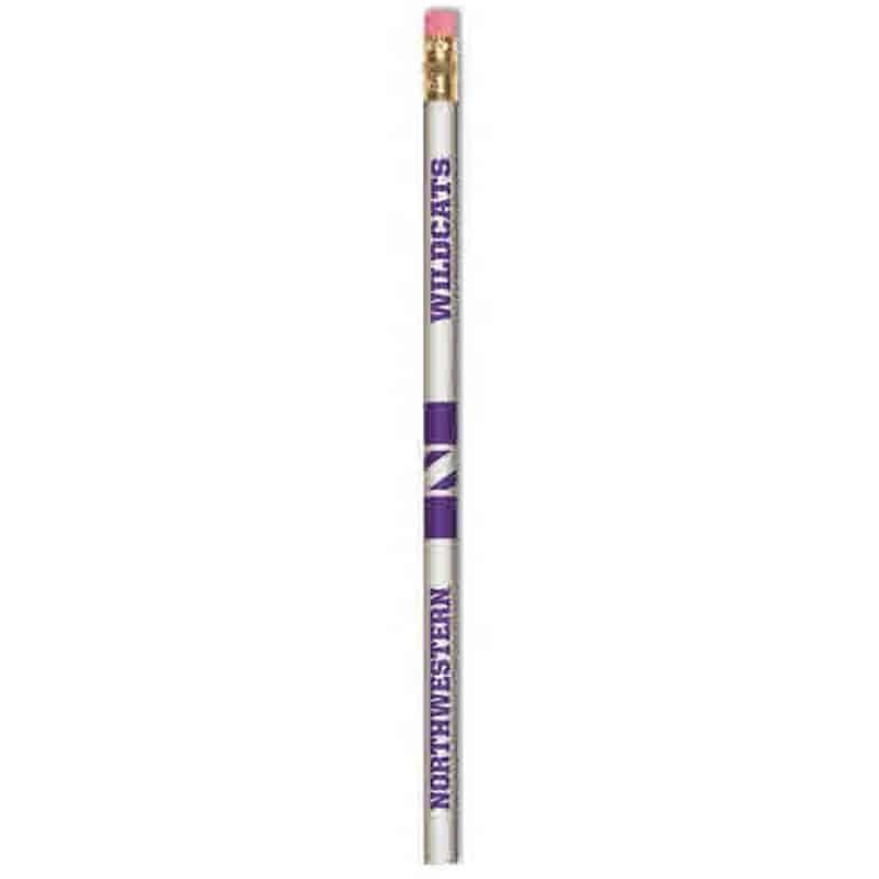 Northwestern Wildcats Wooden Pencil with Stylized N & Northwestern Wildcats Design