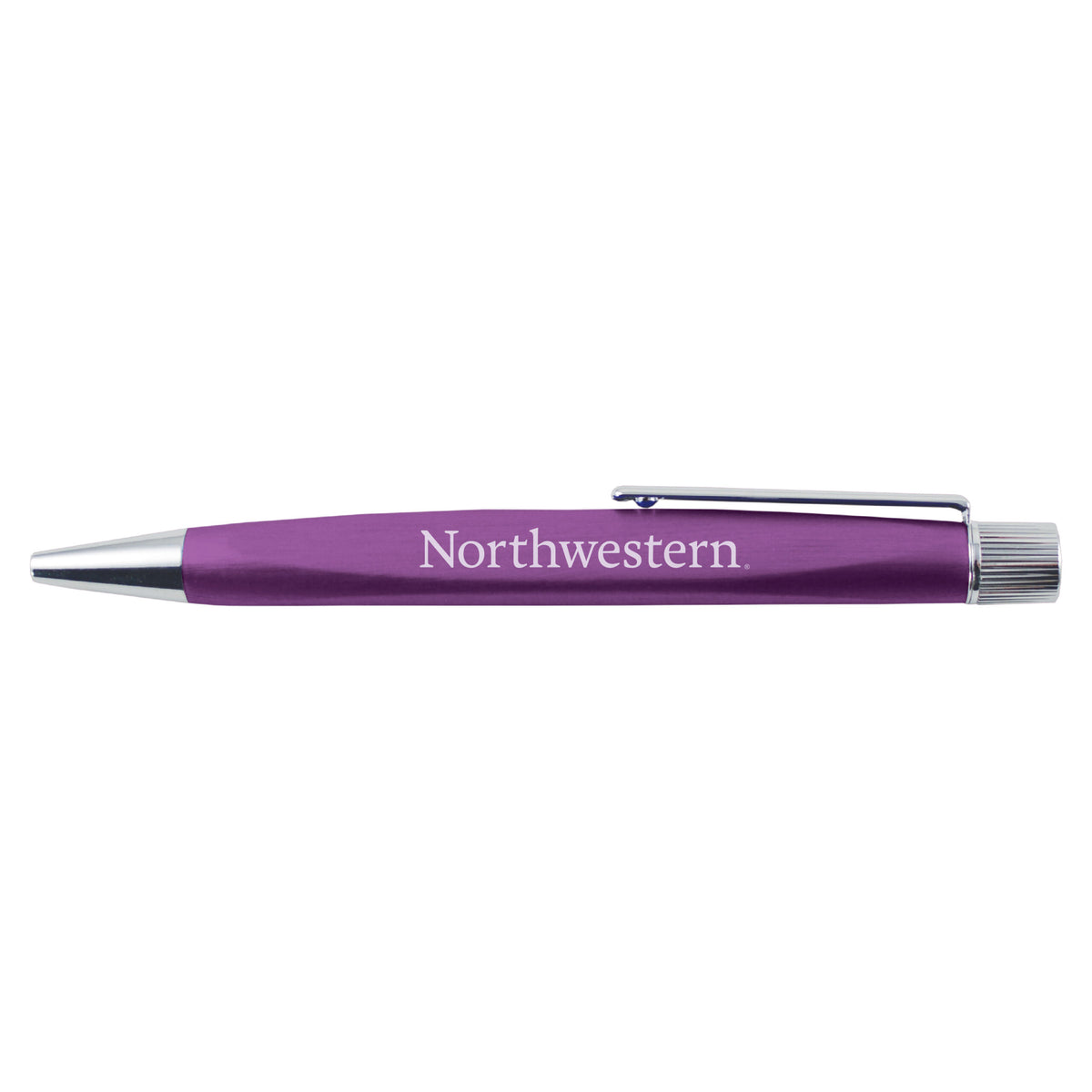 Northwestern University Wildcats Laser Engraved Triangle Matte Modern Purple Pen