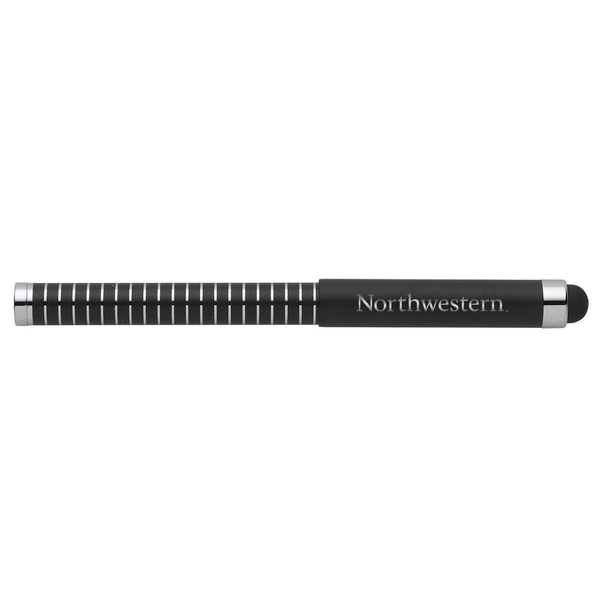 Northwestern University Wildcats Laser Engraved Black Allure Stylus Ballpoint Pen