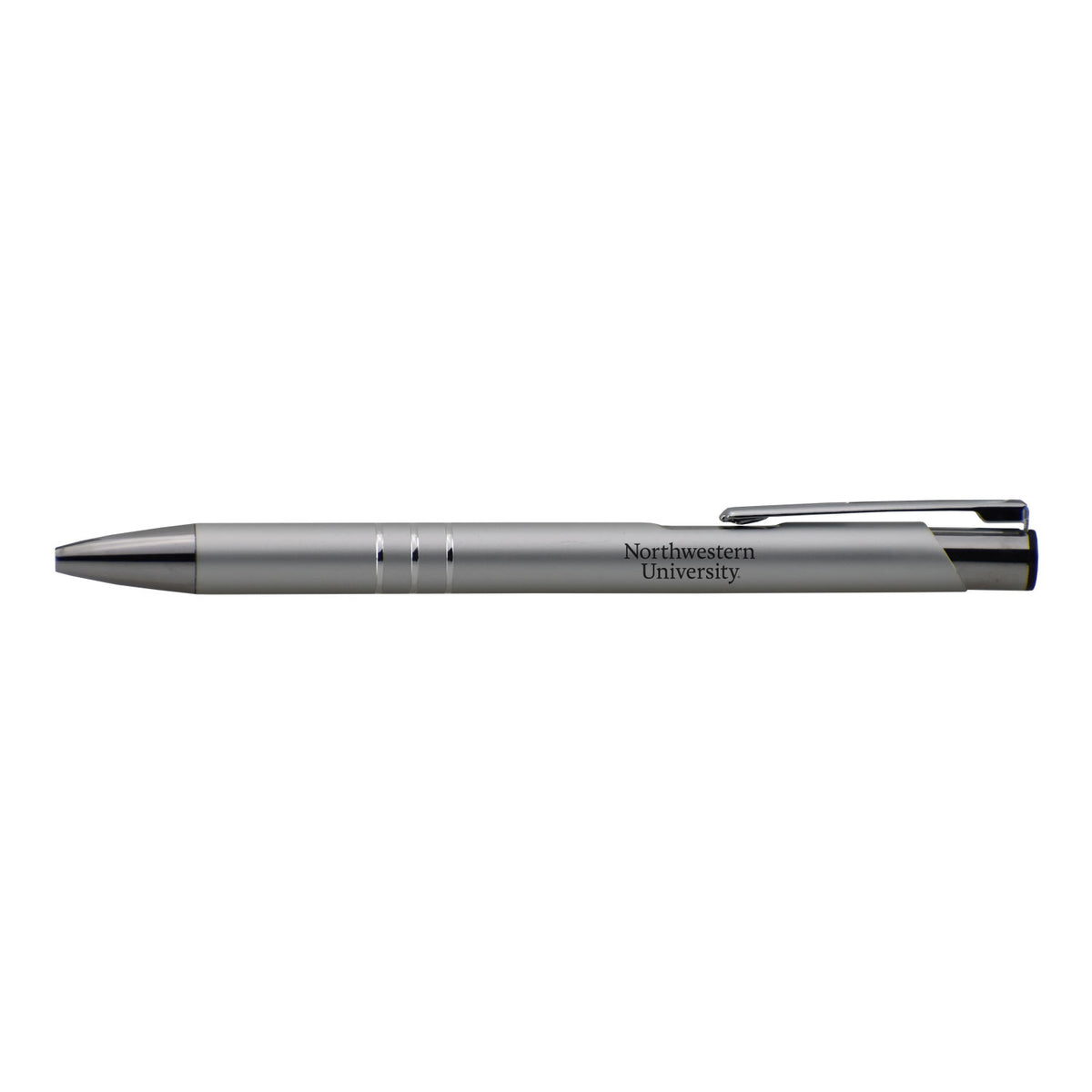 Northwestern University Wildcats Laser Engraved Silver Aura Pen