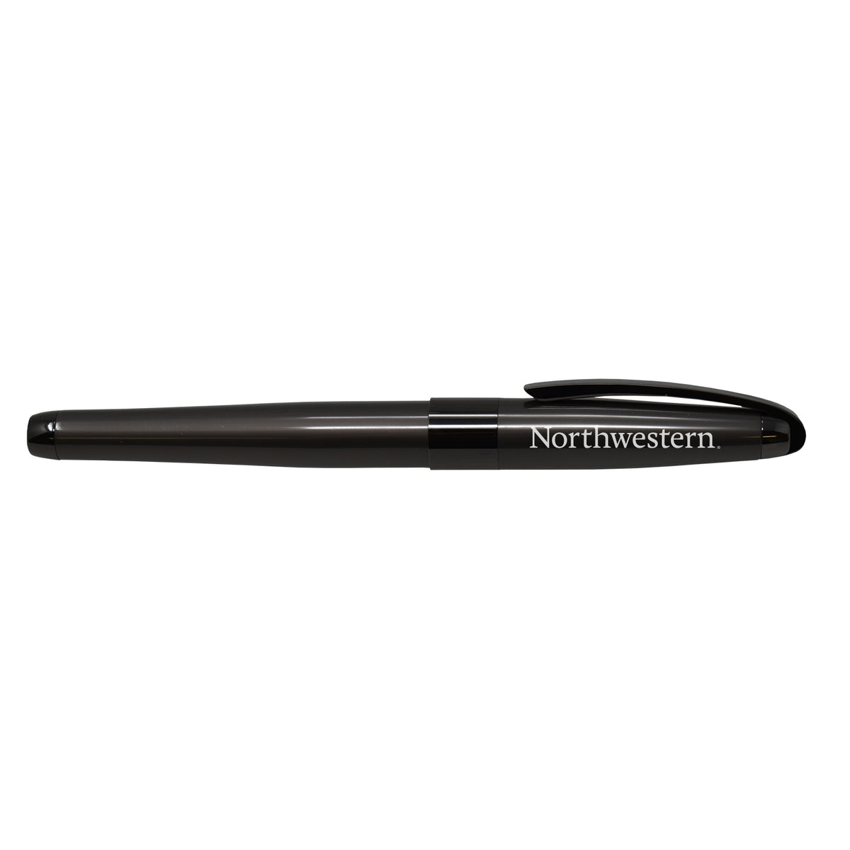 Northwestern University Wildcats Laser Engraved Executive Gunmetal Rollerball Pen