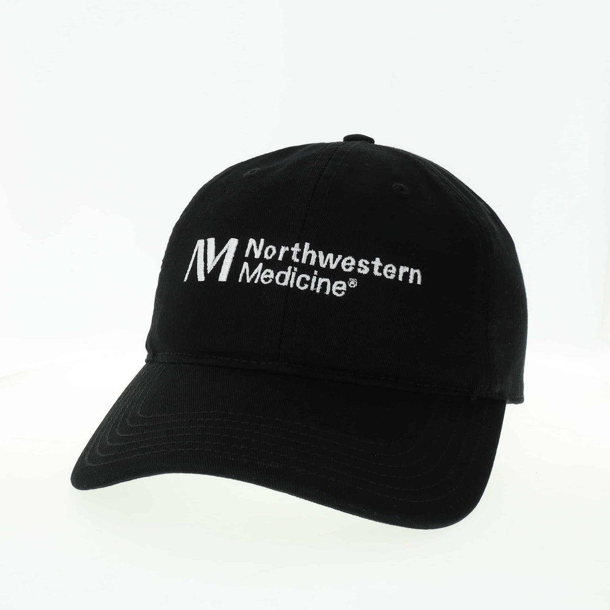 Northwestern Feinberg School of Medicine Legacy Unconstructed Adjustable Black Hat