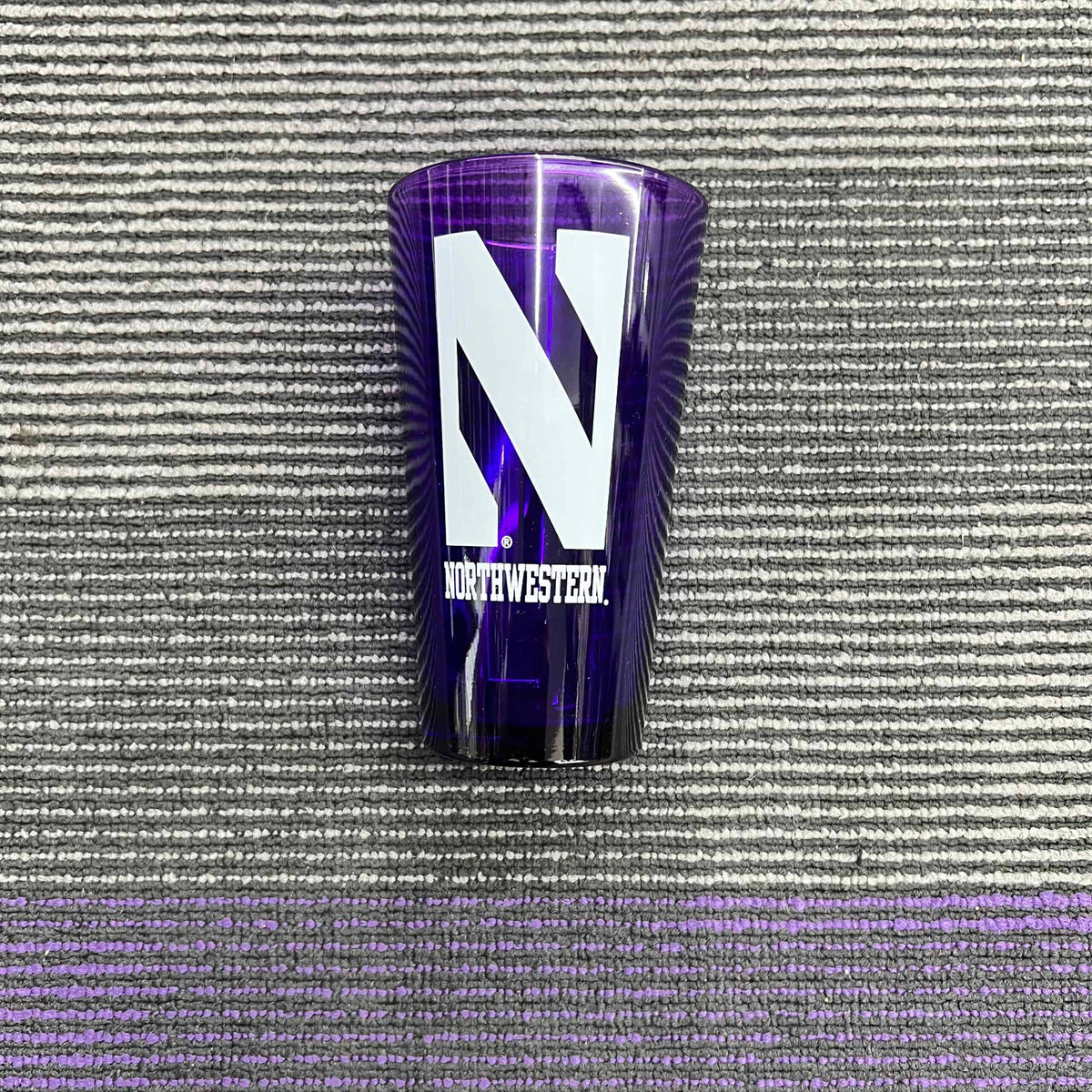 Northwestern University Wildcats 16 oz. Purple Pint Glass with N Design