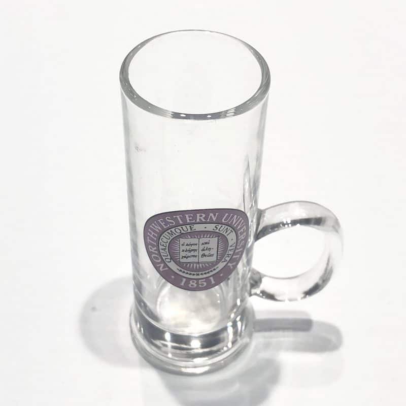 Northwestern University Wildcats 2.5 oz. Shooter Shot Glass with a Handle & Seal Design