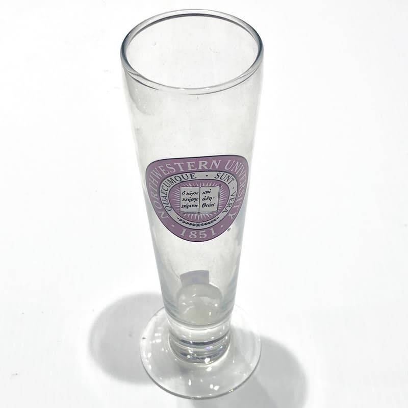 Northwestern Wildcats 14 oz. Tall Beer Glass with Seal Design