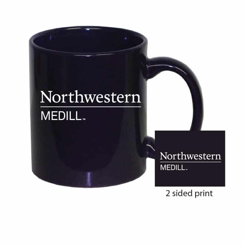 Northwestern University Wildcats 11 oz. Purple Ceramic Coffee Mug with Medill Design