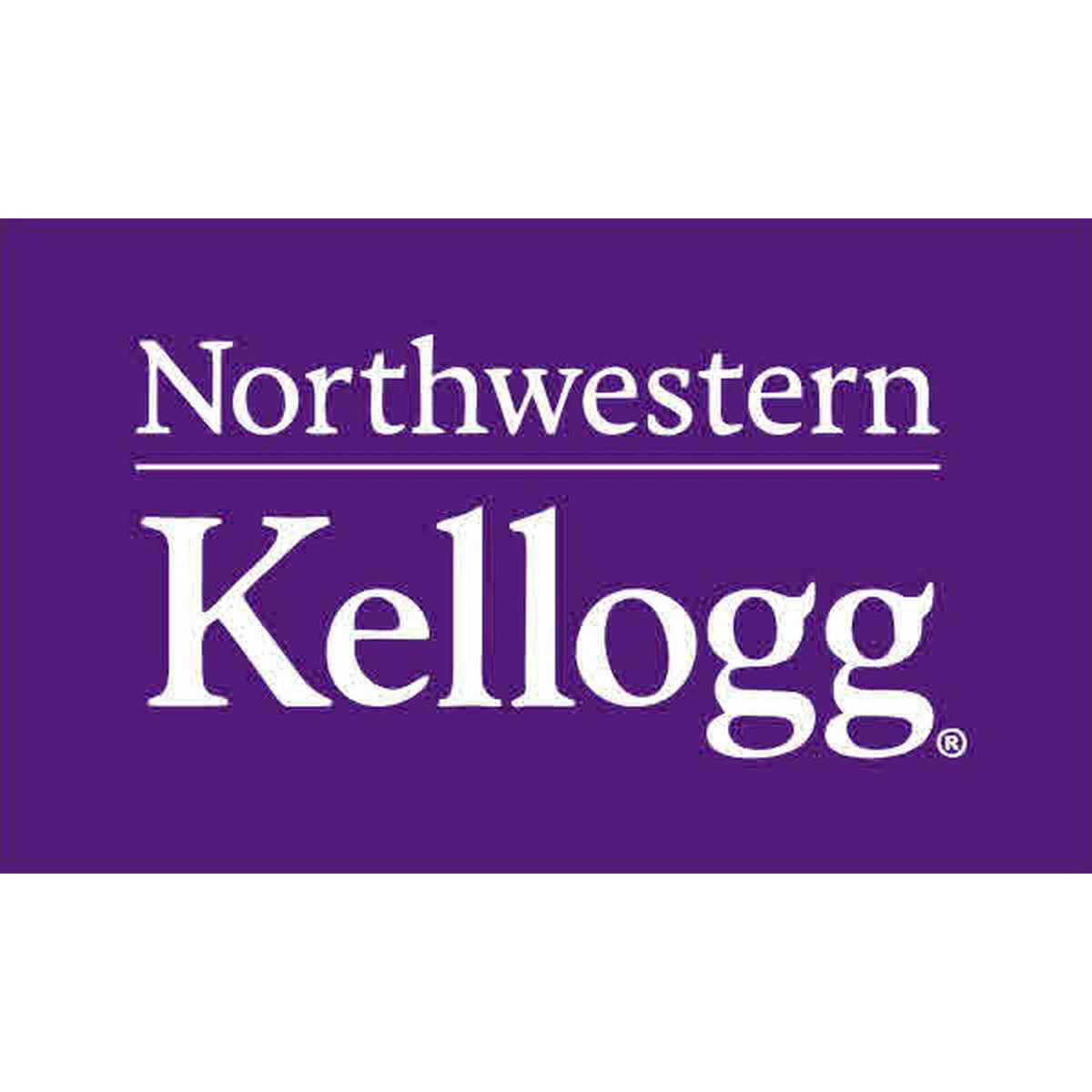Northwestern I Kellogg 3'X5' Silk Screened Flag