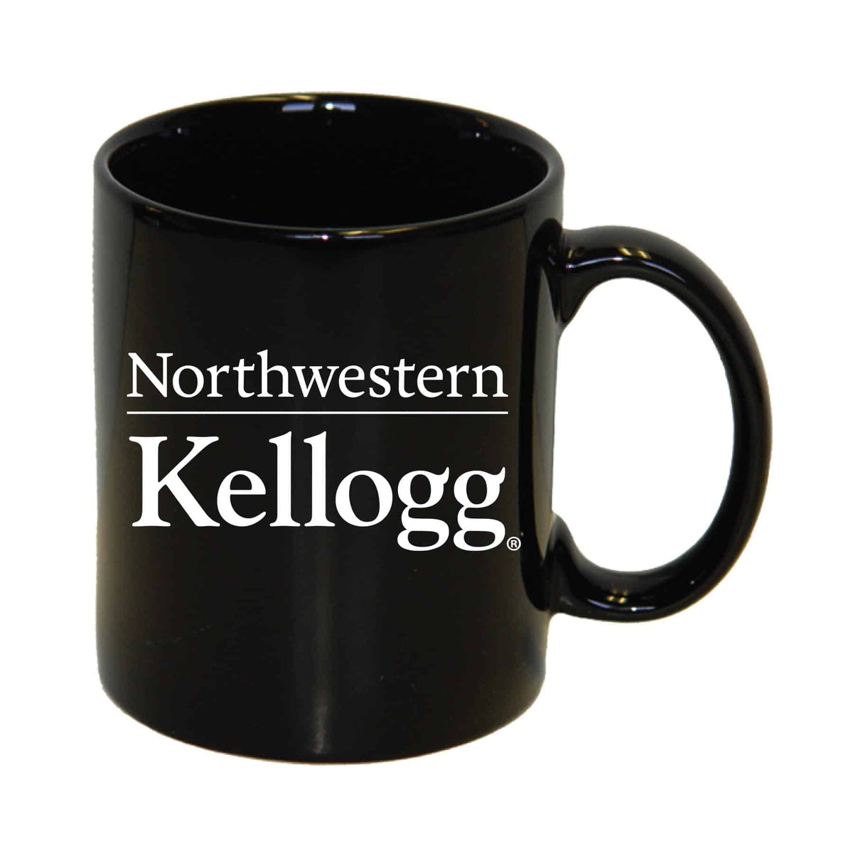 Northwestern University Wildcats 11 oz. Black Ceramic Coffee Mug with Kellogg Design