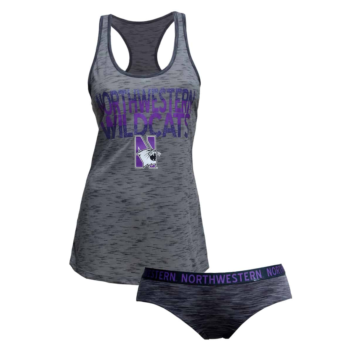 Northwestern University Wildcats Ladies Tank Top and Bikini Short Set
