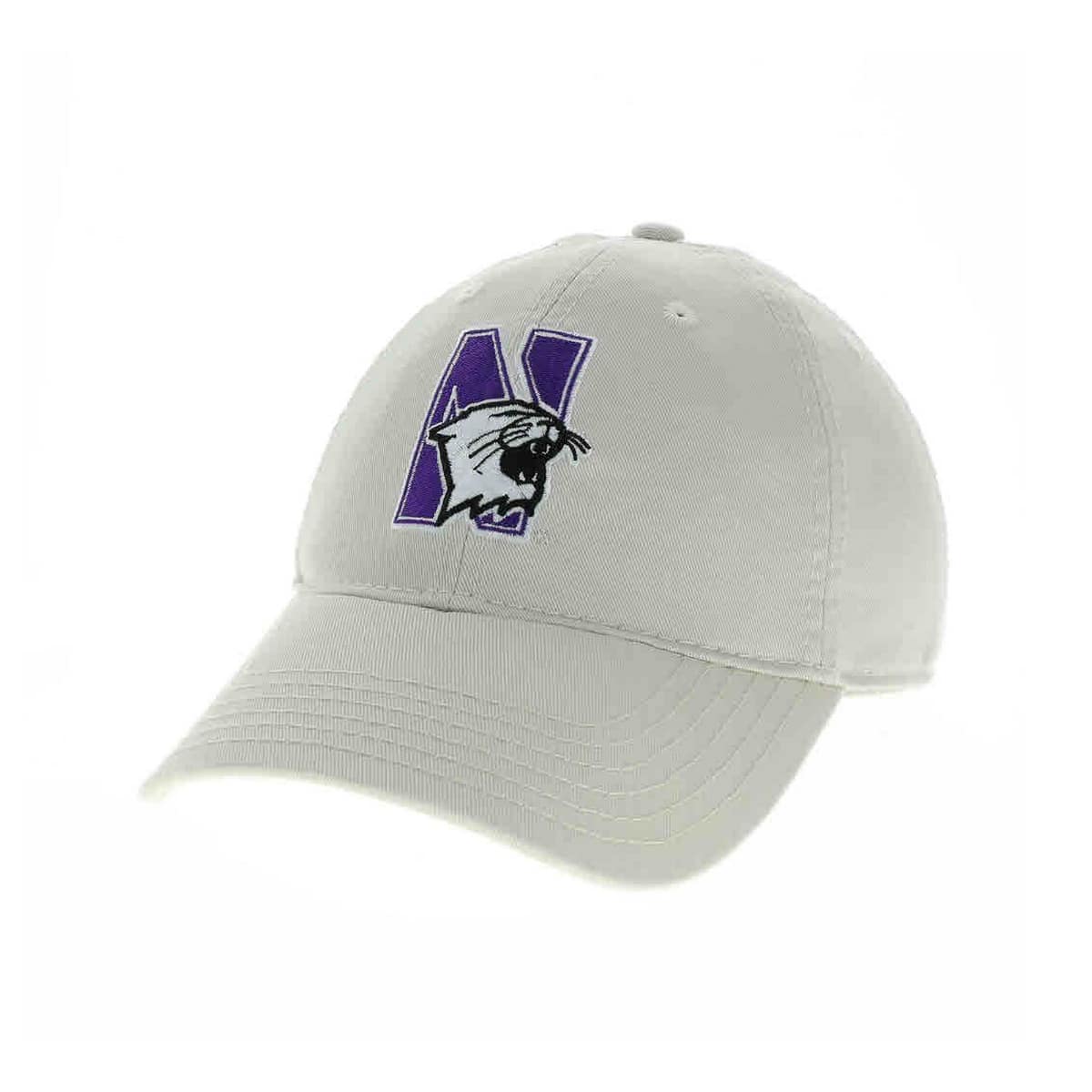 Legacy Unconstructed Adjustable Almond Cream Hat with N-Cat Design