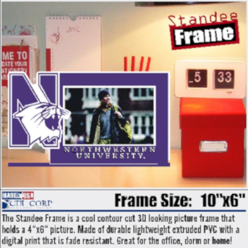 Northwestern University Laser Cut Acrylic Standee Picture Frame