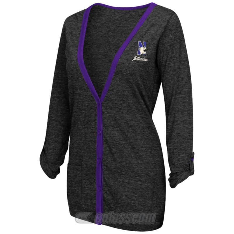 Northwestern Wildcats Colosseum Women's Vibe Cardigan