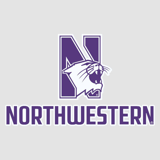 Northwestern University Wildcats N-cat Northwestern Design Outside Application Decal -2